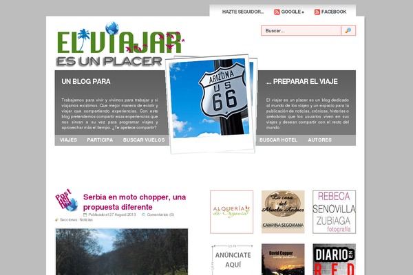 Hueman theme site design template sample