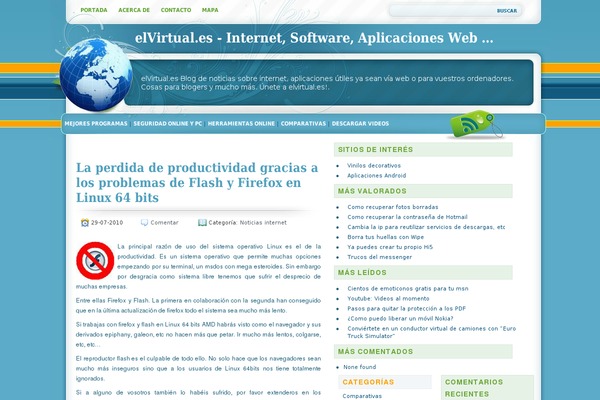elvirtual.es site used Internet