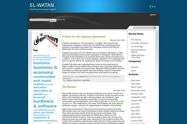 WordPress website example screenshot