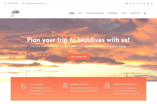 TravelTour theme site design template sample