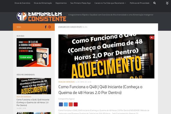 Hueman theme site design template sample