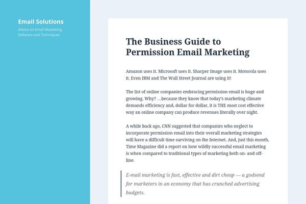 Twenty Fifteen theme site design template sample