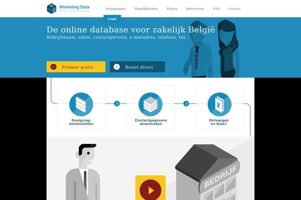 emailadressen.be site used Marketingdata