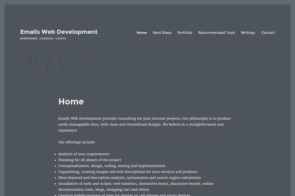 Twenty Thirteen theme site design template sample