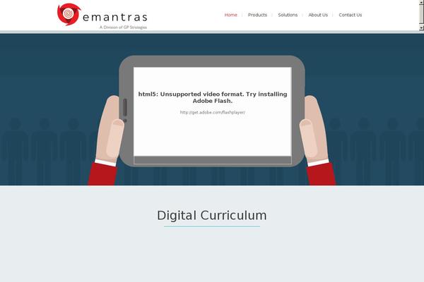 emantras.us site used WordPress