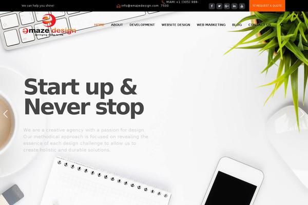 Easyweb theme site design template sample