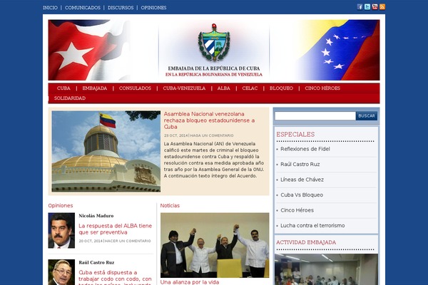 embajada WordPress theme, websites list used embajada theme embajada theme websites examples