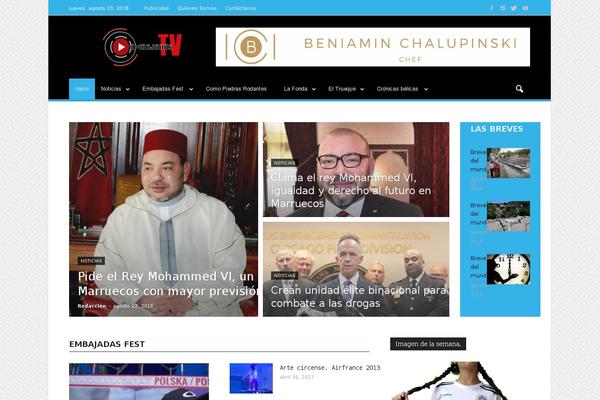 Newspaper theme site design template sample