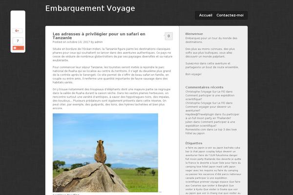 sideblog WordPress theme, websites list used sideblog theme sideblog theme websites examples