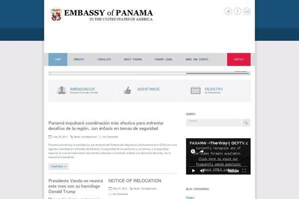 Embassy theme site design template sample