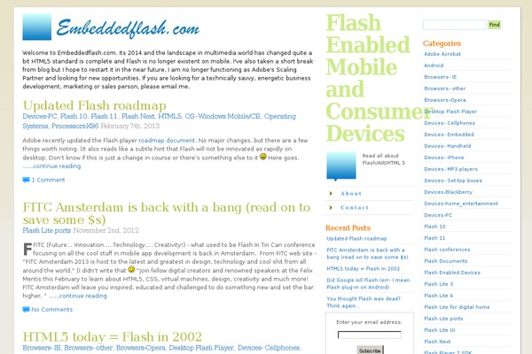 embeddedflash.com site used Genkitheme-10