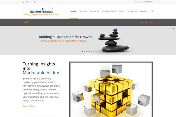 Enfold theme site design template sample