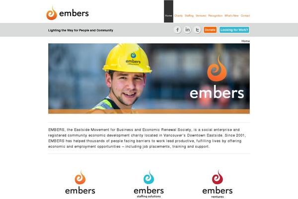 embersvancouver.com site used Embers