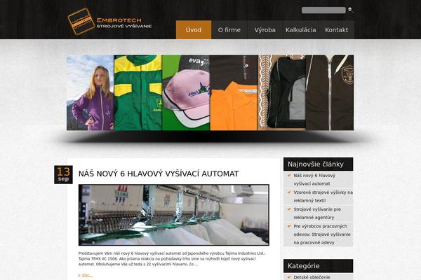 embrotech.sk site used Theme1120