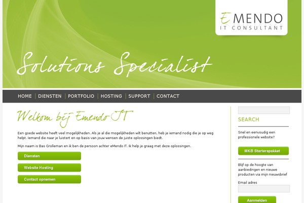 WordPress website example screenshot