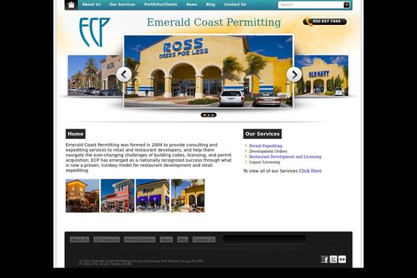 Ecp theme site design template sample