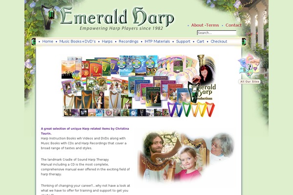 emeraldharp.com site used Emeraldharp