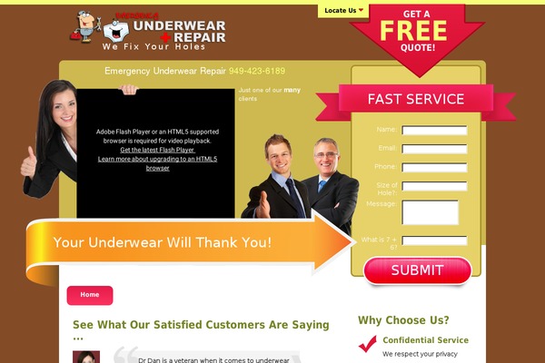 emergencyunderwearrepair.com site used Rockstaractiontheme-v1-2-1