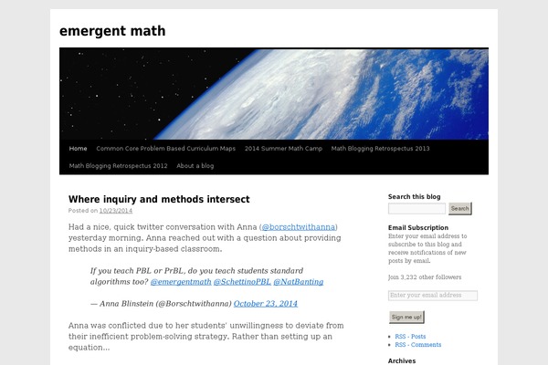 WordPress website example screenshot