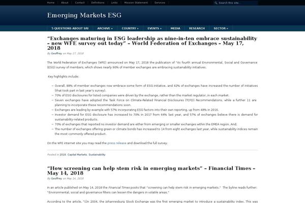 emergingmarketsesg.net site used Hybrid News