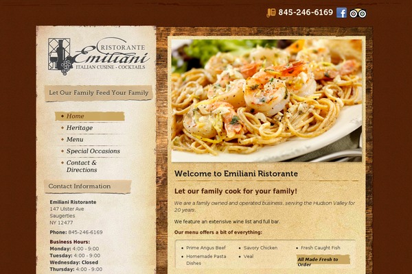 emilianiristorante.com site used Emilianiristorante