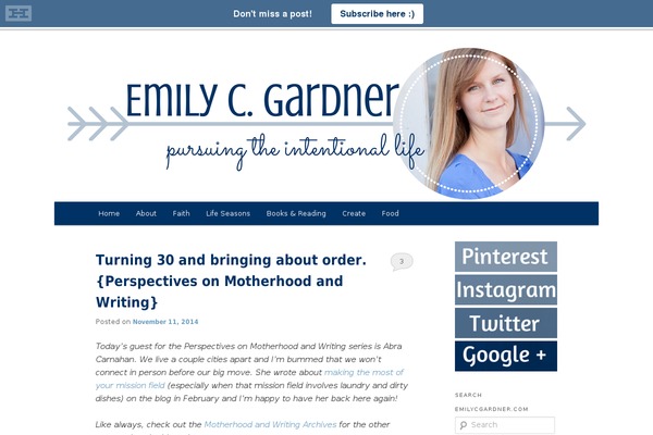 WordPress website example screenshot