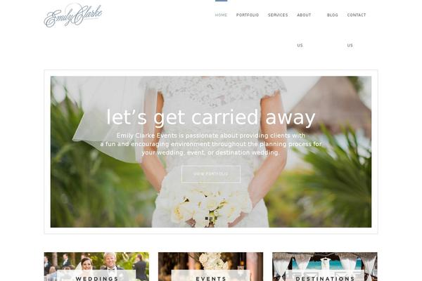 emilyclarkeevents.com site used House-of-clrk-landing