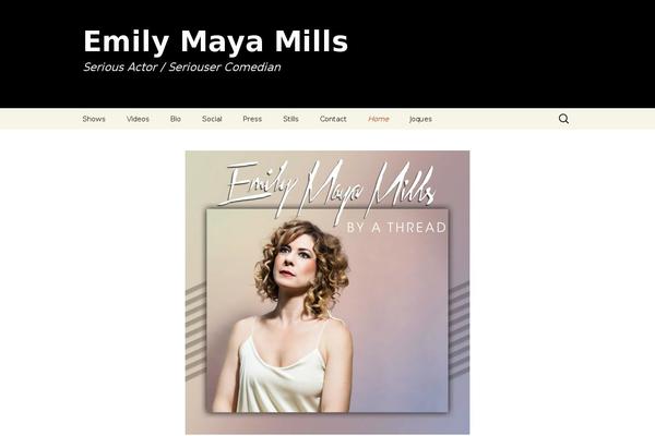 emilymayamills.com site used Twenty Thirteen