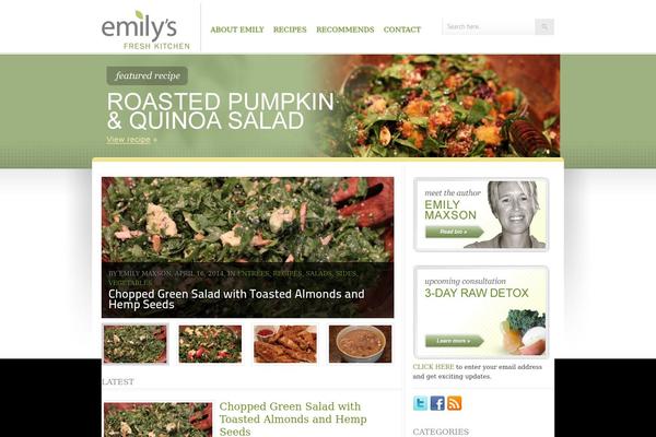 Foodpress theme site design template sample