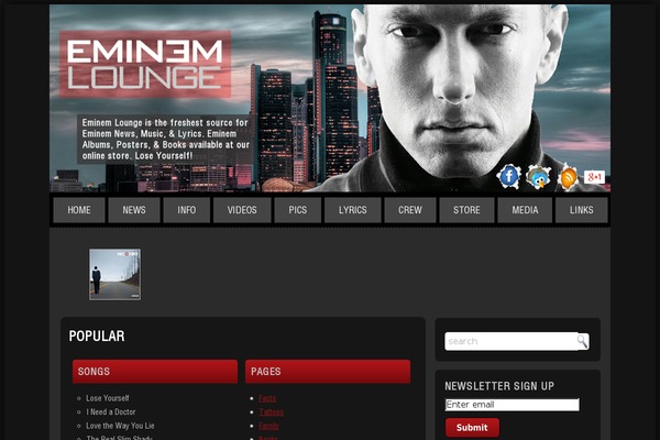 eminemlounge.com site used Rocker