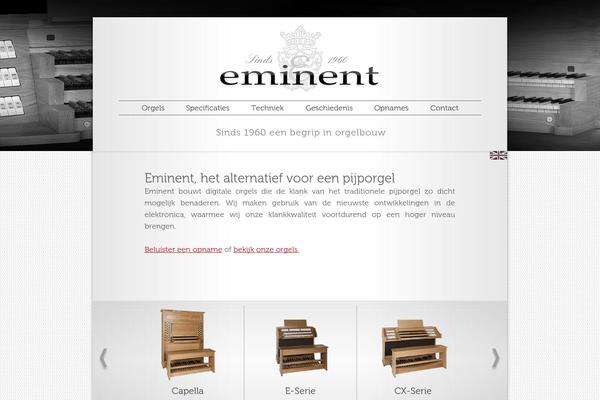 eminentorgans.nl site used Eminent