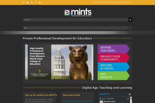emints.org site used Mayecreate-theme