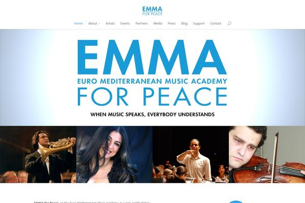 emmaforpeace.org site used Emmatheme