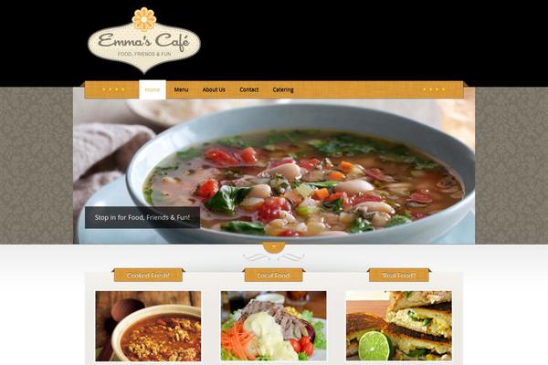 The Restaurant theme site design template sample