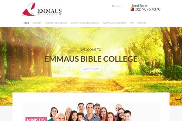 Emmaus theme site design template sample