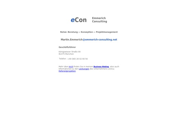 emmerich-consulting.net site used Thematic-me