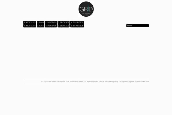 Grid Theme Responsive theme site design template sample