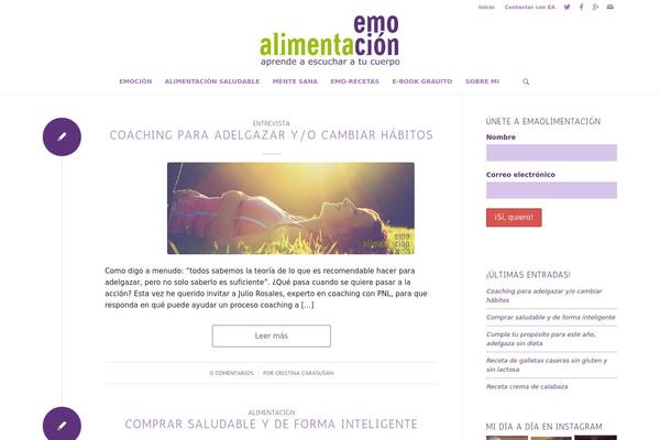 Enfold theme site design template sample