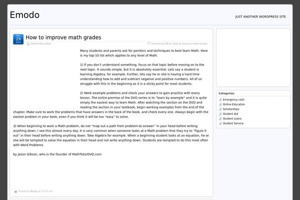 WordPress website example screenshot