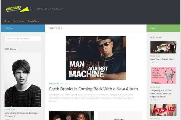 Hueman theme site design template sample