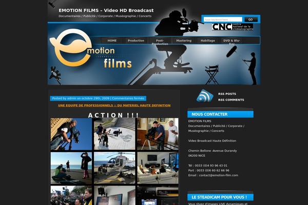 Blue-black theme site design template sample