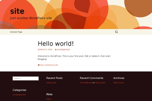WordPress website example screenshot