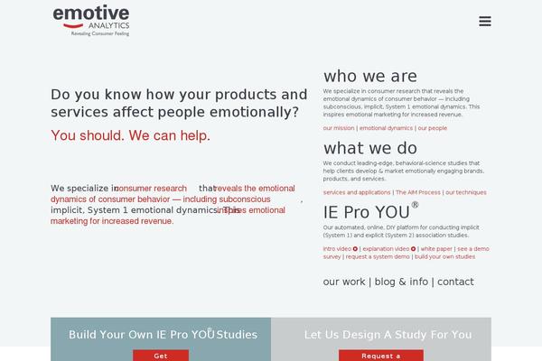 emotiveanalytics.com site used Emotive-analytics