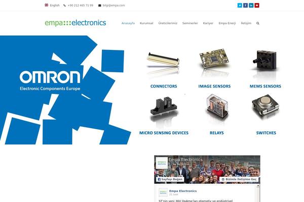 Total theme site design template sample