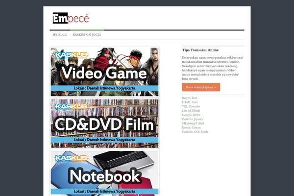 Evermore theme site design template sample