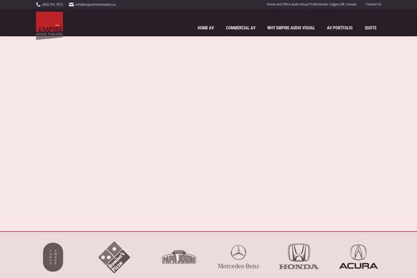 The7 Child theme site design template sample