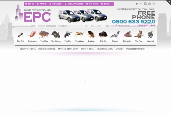 empirepestcontrol.co.uk site used Pestcontrol