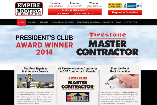 empireroofing theme websites examples