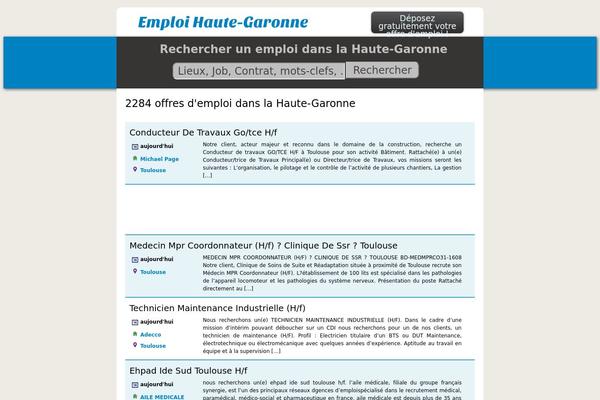 Emploi theme site design template sample