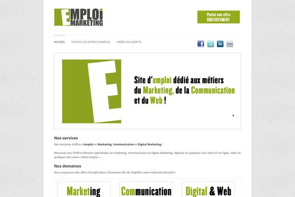 emploimarketing.fr site used Complete-wp